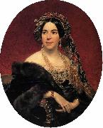 Karl Briullov Portrait of Maria Pavlovna Volkonskaia oil painting reproduction